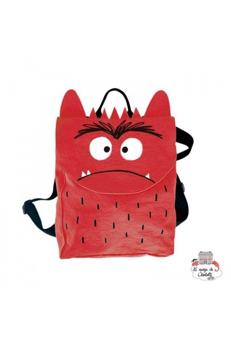 Mochila infantil monstruo de colores Rojo