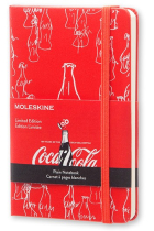 Moleskine* Cuaderno COCA-COLA Pocket Liso (cartoné-rojo)