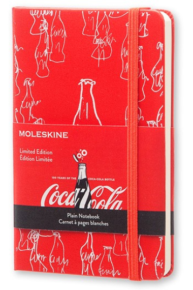 Moleskine* Cuaderno COCA-COLA Pocket Liso (cartoné-rojo)