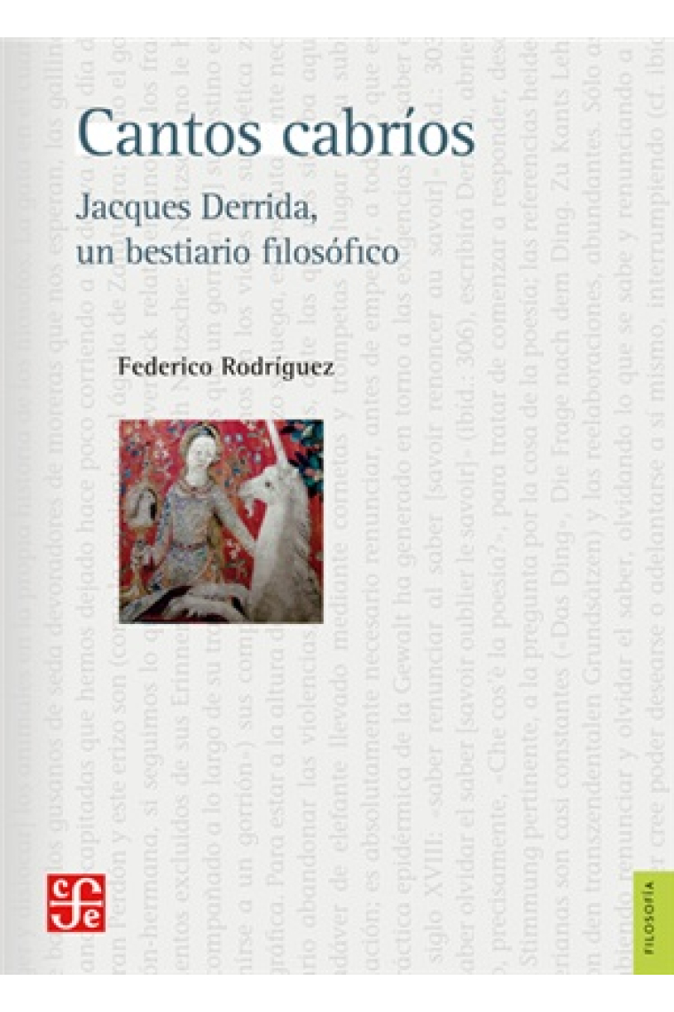 Cantos cabríos: Jacques Derrida, un bestiario filosófico