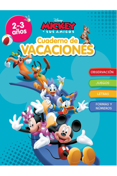 CUADERNO DE VACACIONES MICKEY 2 3 AÑOS APRENDO CON DISNEY