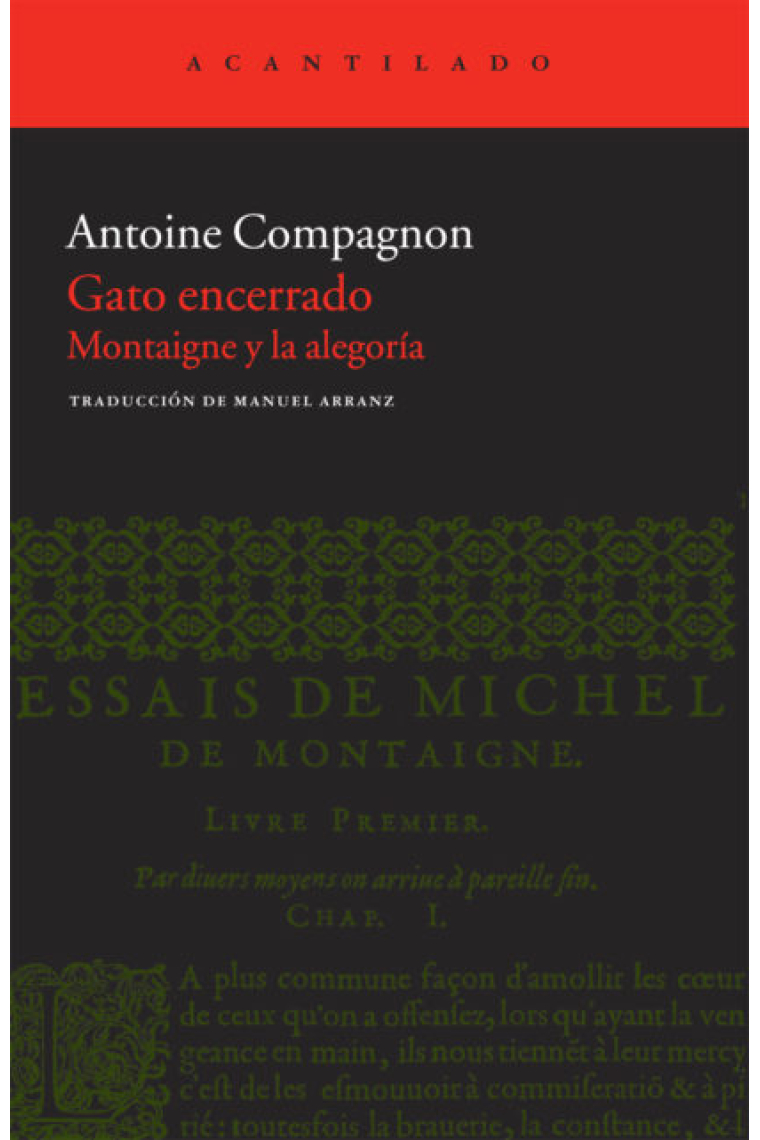 Gato encerrado: Montaigne y la alegoría