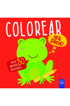 Colorear ¡es fácil! Rana. Con adhesivos