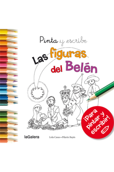 Pinta y escribe Las figuras del Belén