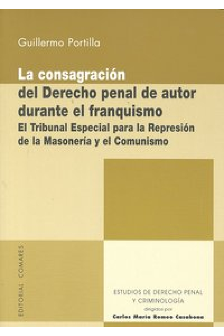 CONSAGRACION DEL DERECHO PENAL DE AUTOR DURANTE EL FRANQUISM