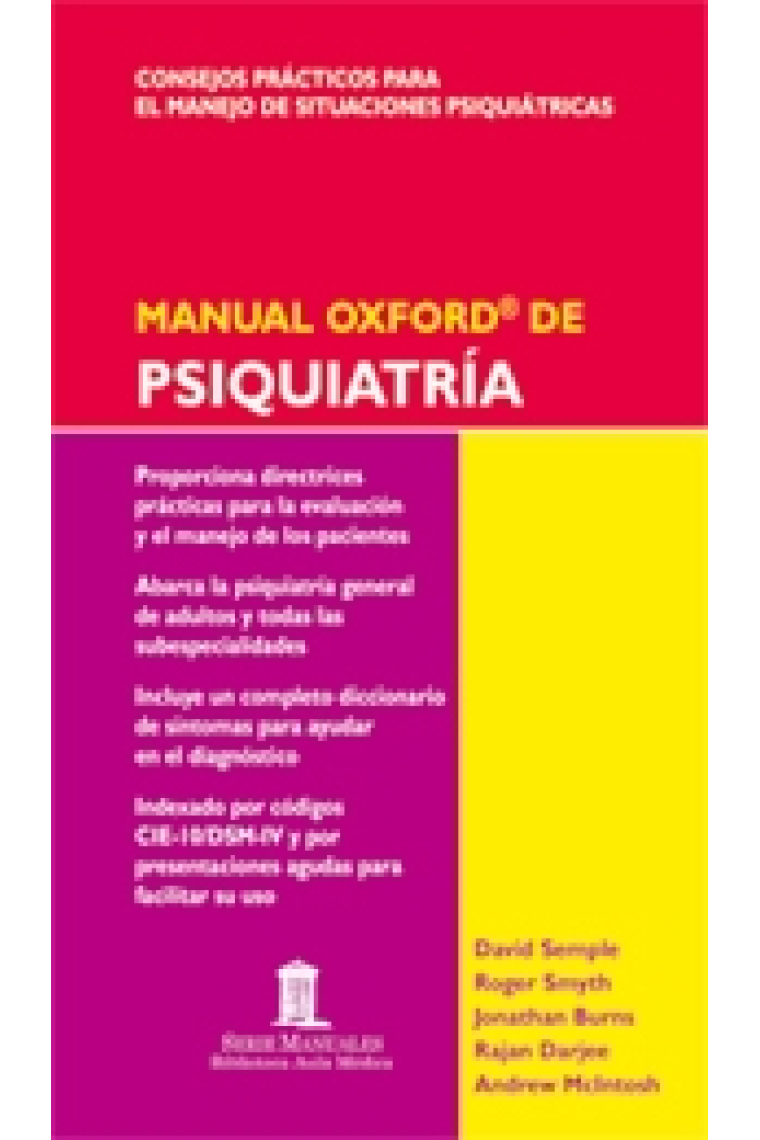 Manual Oxford de Psiquiatría