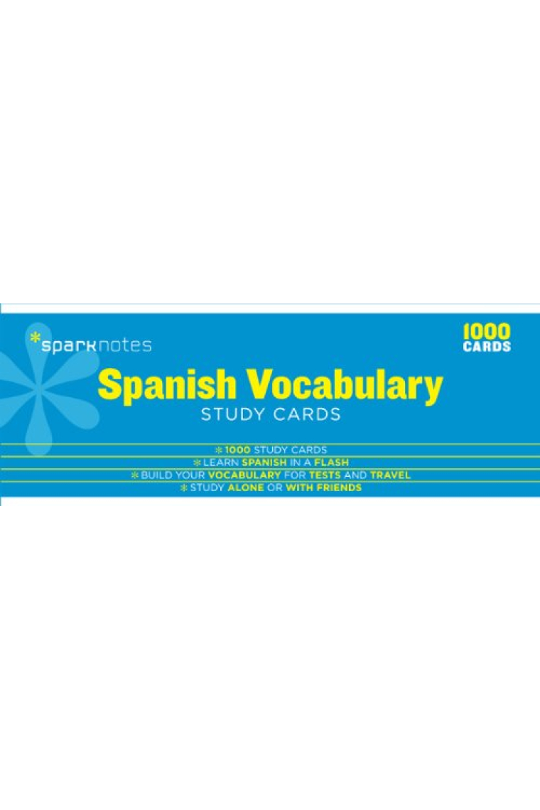 Spanish Vocabulary-Sparknotes Study Cards