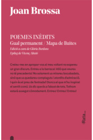 Poemes inèdits: Gual permament / Mapa de lluites