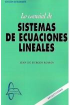 Lo esencial: Sistema ecuacional lineal