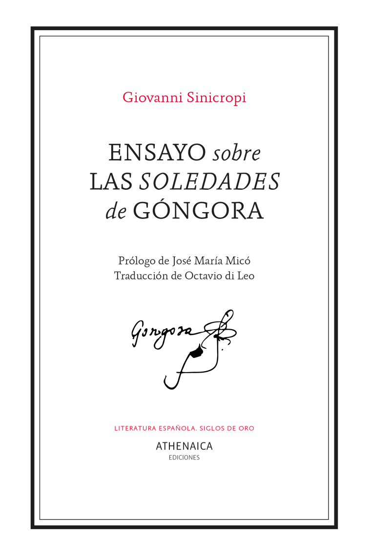 Ensayo sobre las Soledades de Góngora