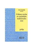 Cultura escrita en sociedades tradicionales