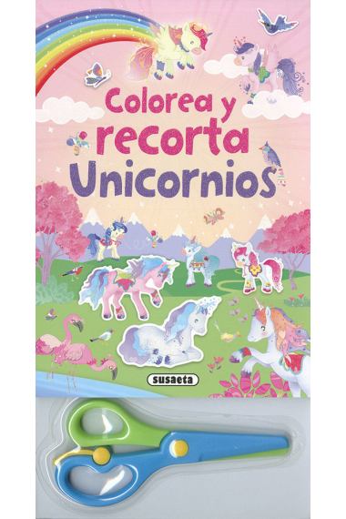 Colorea y recorta unicornios