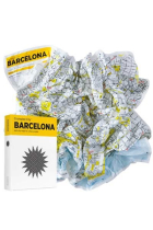 Barcelona Crumpled City Map