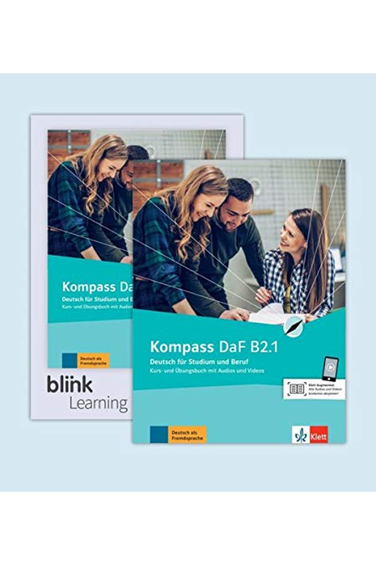 Kompass DaF B2.1 - Media Bundle Deutsch für Studium und Beruf Kurs- und Übungsbuch mit Audios/Videos inklusive Lizenzcode für das Kurs- und Übungsbuch mit interaktiven Übungen Teil 1