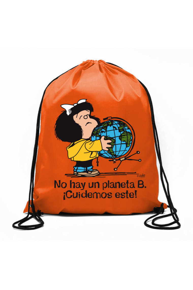 Bolsa de cuerdas Mafalda ¡No hay un planeta B!