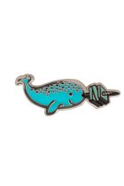 Read Like A Narwhal Enamel Pin