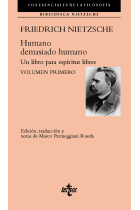 Humano, demasiado humano: un libro para espíritus libres (Volumen Primero)