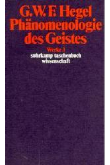 Phänomenologie des Geistes-Werke 3