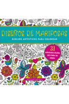 Diseño de mariposas. Dibujos artísticos para colorear