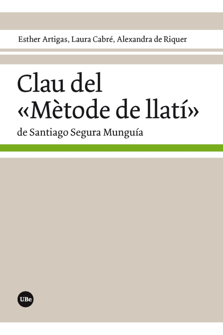 Clau del Mètode de llatí de Santiago Segura Munguía