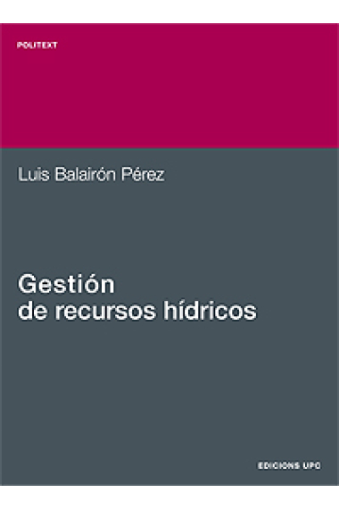 Gestión de recursos hídricos