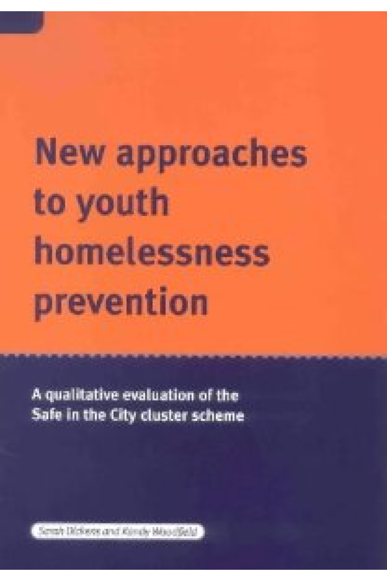 New Approaches to Youth Homelessness Prevention: A Qualitative Evaluation of the Safe in the City Cluster Schemes