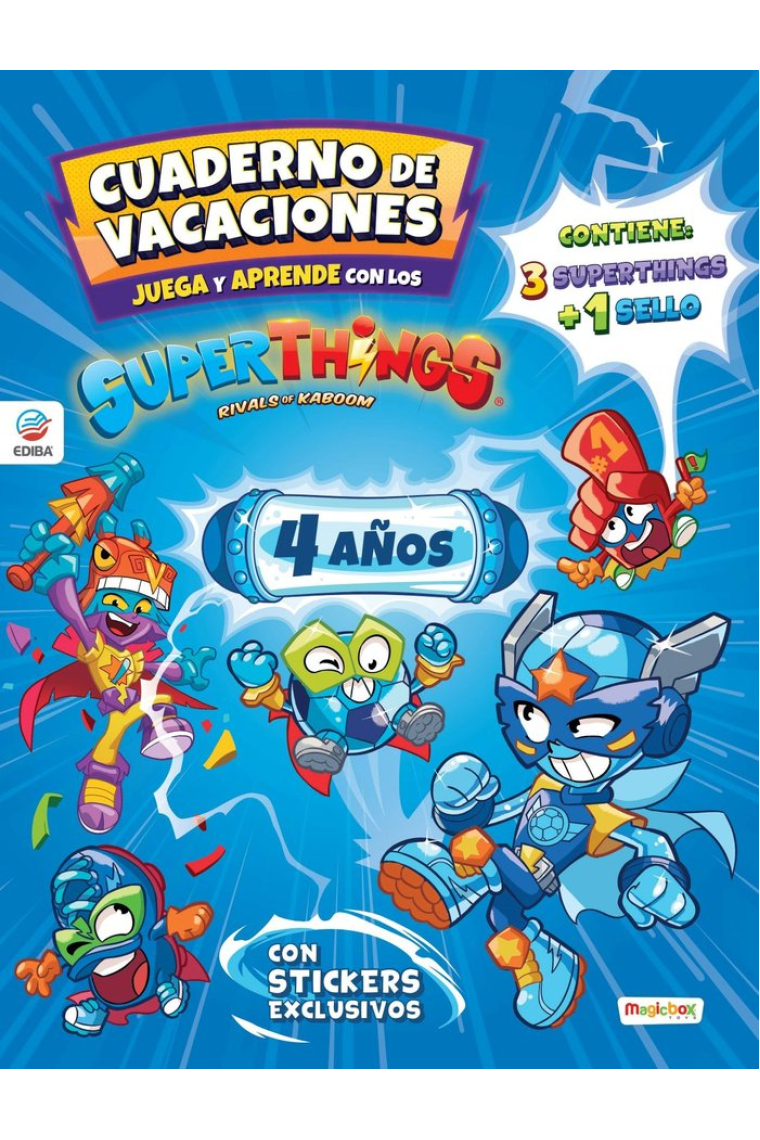 CUADERNO DE VACACIONES JUEGA Y APRENDE SUPERTHINGS