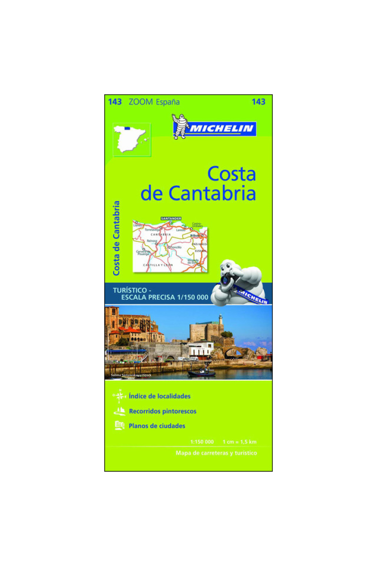 Costa de Cantabria (zoom-verde) 143 1/150.000