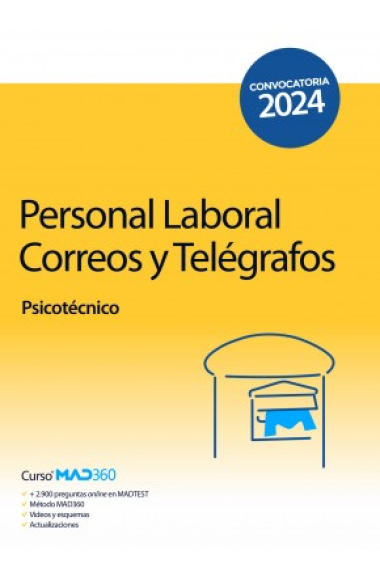 Correos (Personal Laboral Correos y Telégrafos). Psicotécnico 2024