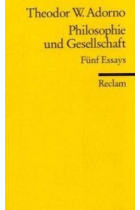 Philosphie und Gesellschaft. Fünf Essays