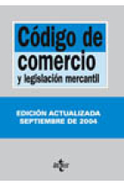 Código de Comercio y Legislación mercantil