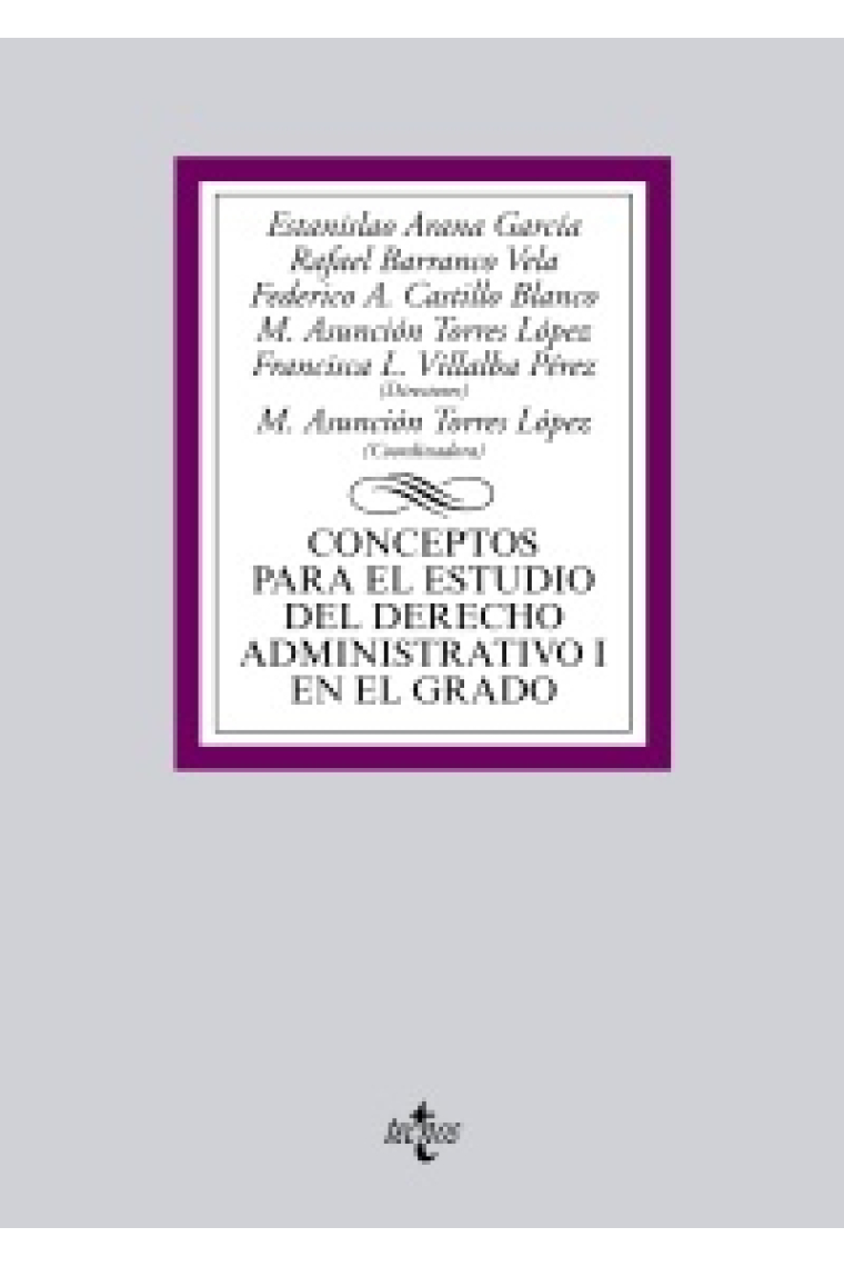 Conceptos para el estudio del derecho administrativo I en el grado