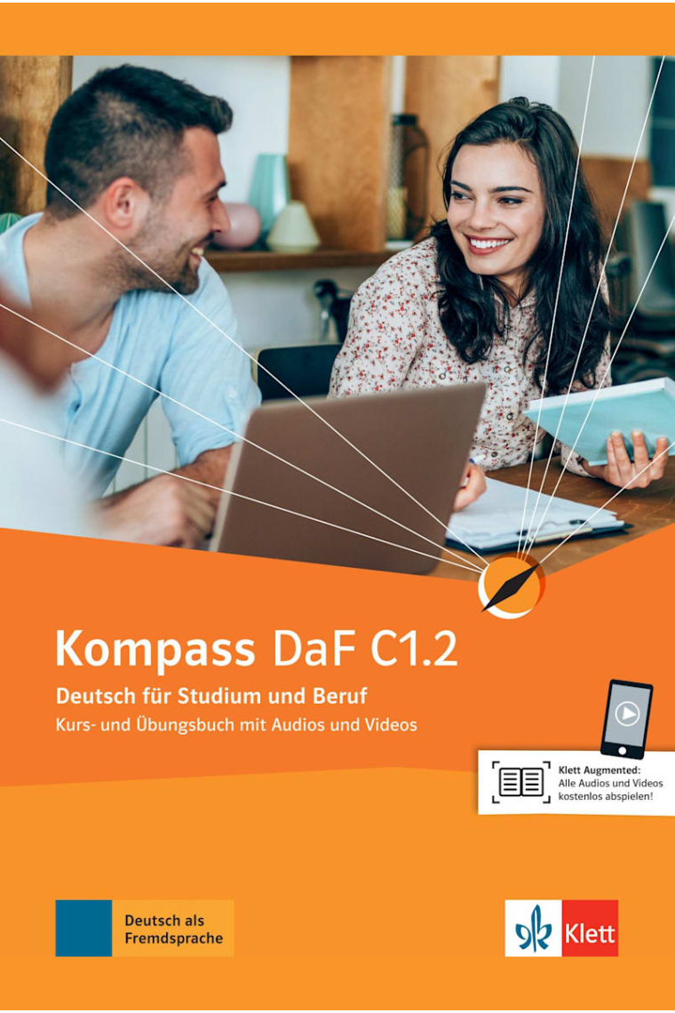 Kompass DaF C1.2 Kurs- und Arbeitsbuch mit Audios und Videos