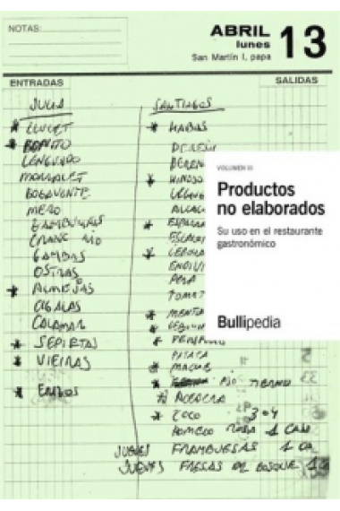 Productos no elaborados. Su uso en el restaurante gastronómico (Bullipedia)