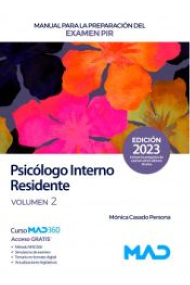 Manual para la preparación del examen PIR (Psicólogo Interno Residente) Volumen 2 (2023)