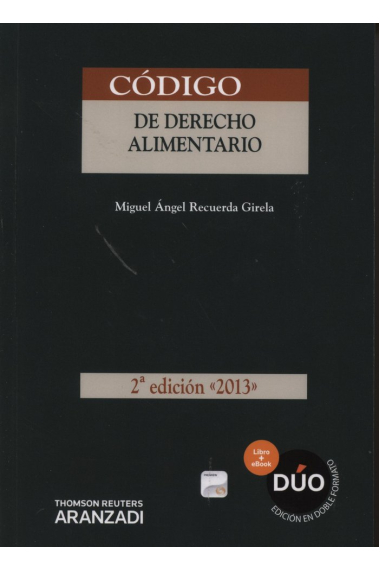 Código de derecho alimentario 2013