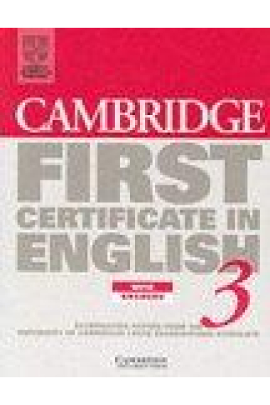 Cambridge First Certificate in English 3. With answers.Student's Book