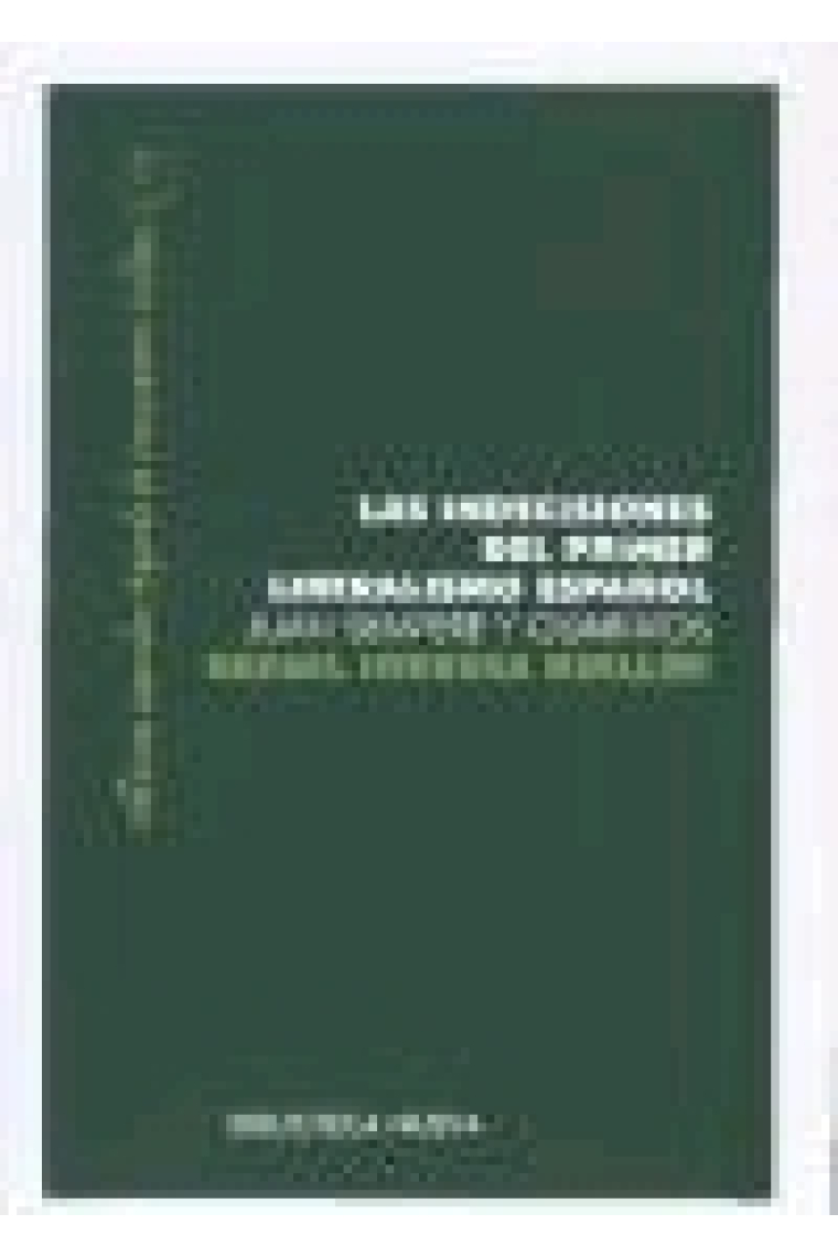 Las indecisiones del primer liberalismo español. Juan Sempere y Guarinos