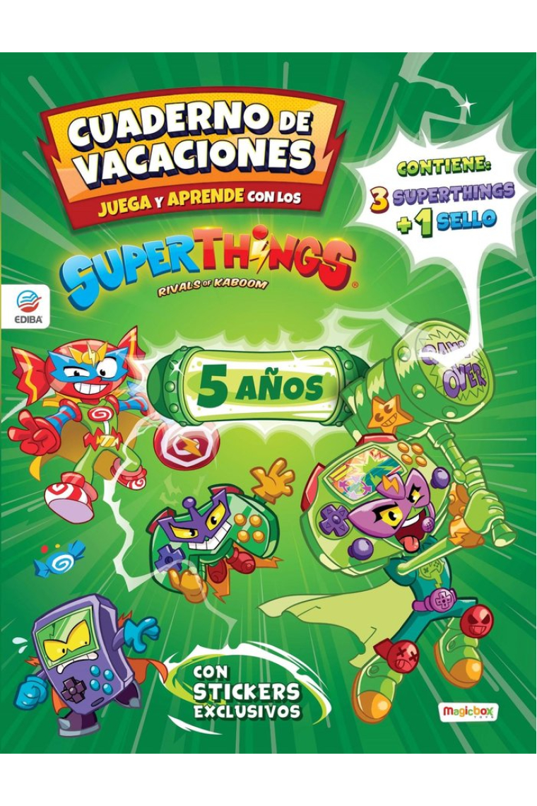 CUADERNO DE VACACIONES JUEGA Y APRENDE SUPERTHINGS