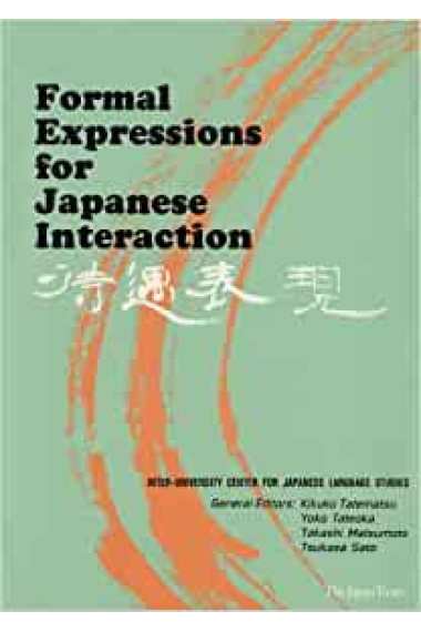 Formal expressions for japanese interaction