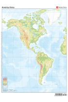 MAPA MUDO AMERICA FISICO COLOR