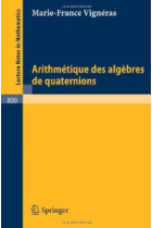 Arithmétique des algèbres de quaternions