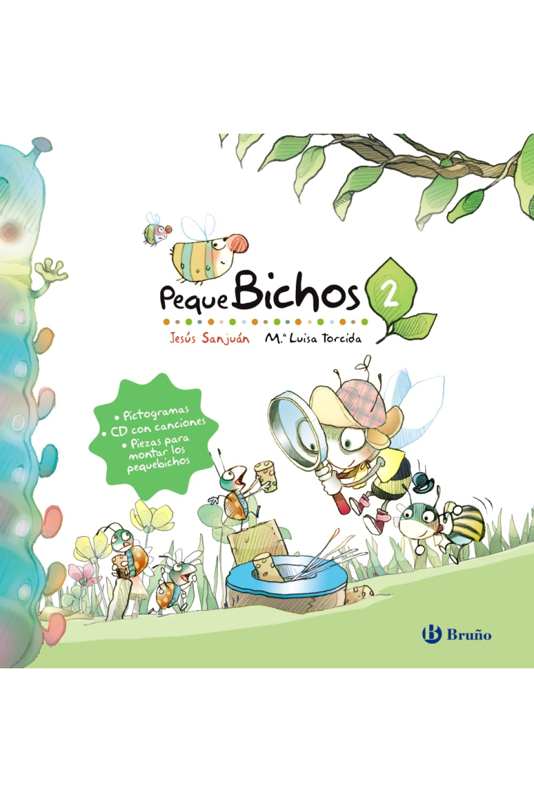 Pequebichos 2 (pictogramas, CD con canciones, piezas para montar los bichos)