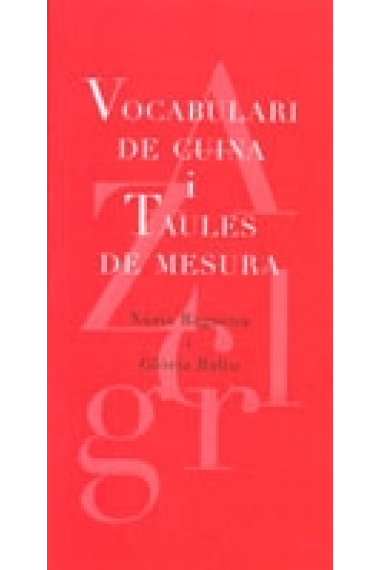 Vocabulari de cuina i taules de mesura