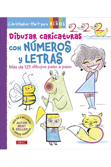 DIBUJAR CARICATURAS CON NUMEROS Y LETRAS