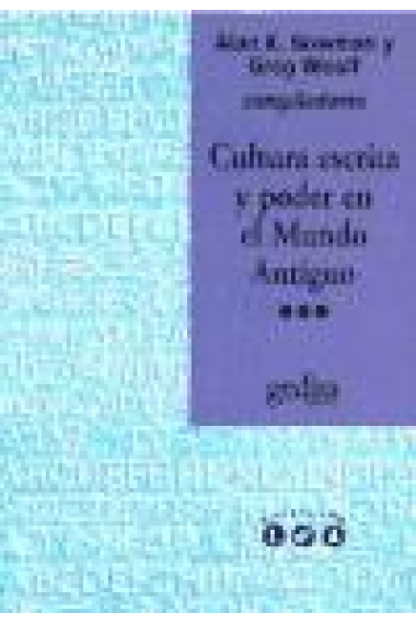 Cultura escrita y poder en el Mundo Antiguo