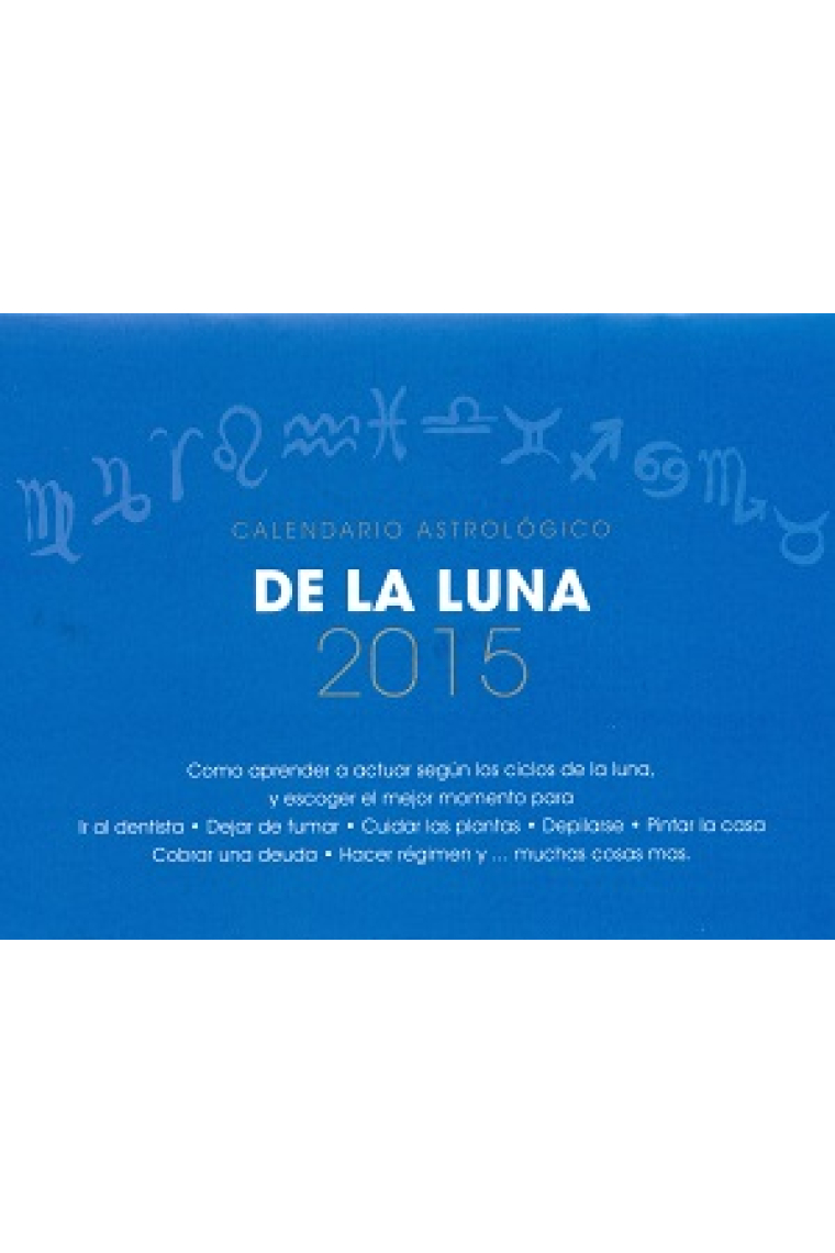 Calendario astrológico de la luna 2016