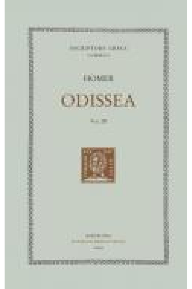 Odissea. Vol. III (Cants XIII-XVIII)