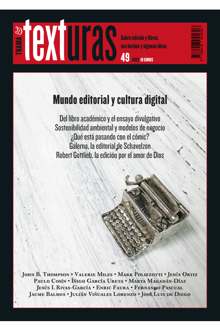 Revista Texturas nº 49: Mundo editorial y cultura digital