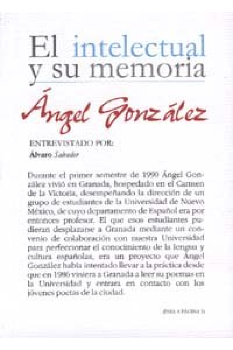 Ángel González entrevistado por Álvaro Sálvador